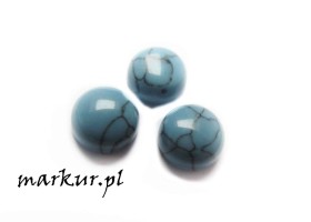 Obrazek dla: Turkus niebieski kaboszon moneta 10 mm 